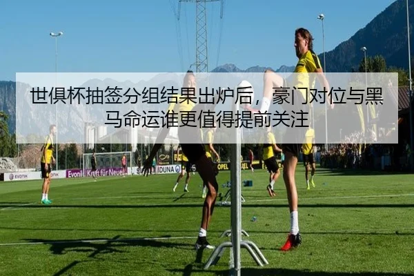 世俱杯抽签分组结果出炉后，豪门对位与黑马命运谁更值得提前关注